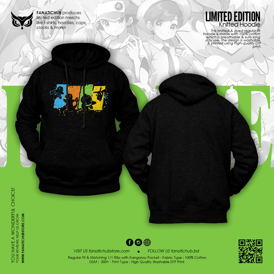 Pokemon Starter Hoodie Fanatichub